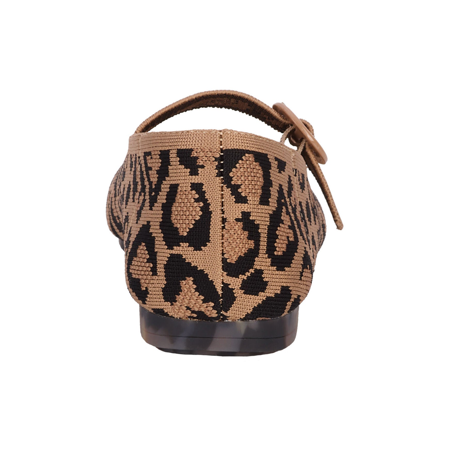 Naomi Mary Jane Flat, LEOPARD PRINT KNIT, on-hover image number 1