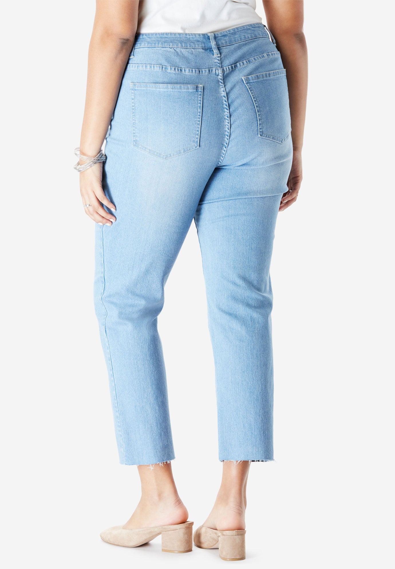 Crop Straight-Leg Jean by Denim 24/7&reg;, , on-hover image number 1