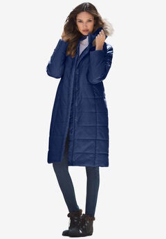 Mid Length Quilted Puffer Jacket