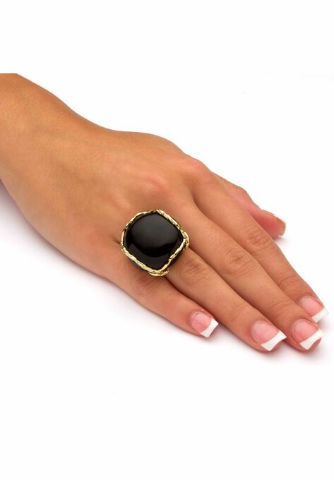 Gold-Plated Onyx Ring, , alternate image number null