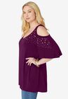 Cold-Shoulder Ultra Femme Tunic, , alternate image number null