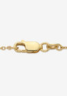 Yellow Gold Over Sterling Silver Triple Heart Ankle Bracelet, , on-hover image number null