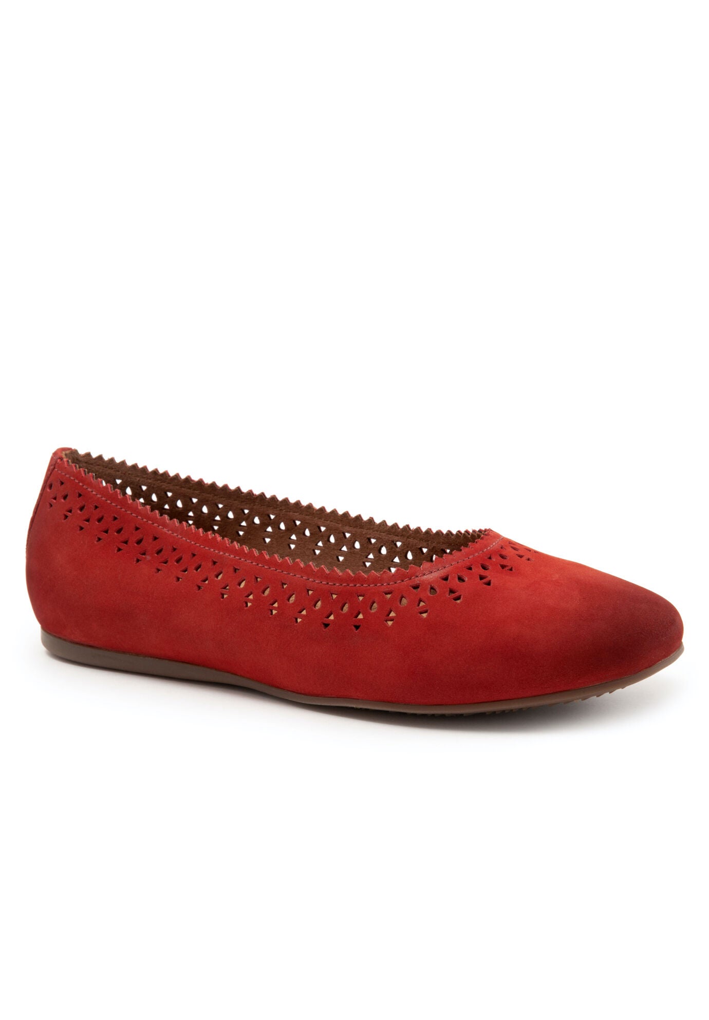 Selma Balled Flat, RED NUBUCK, hi-res image number 0