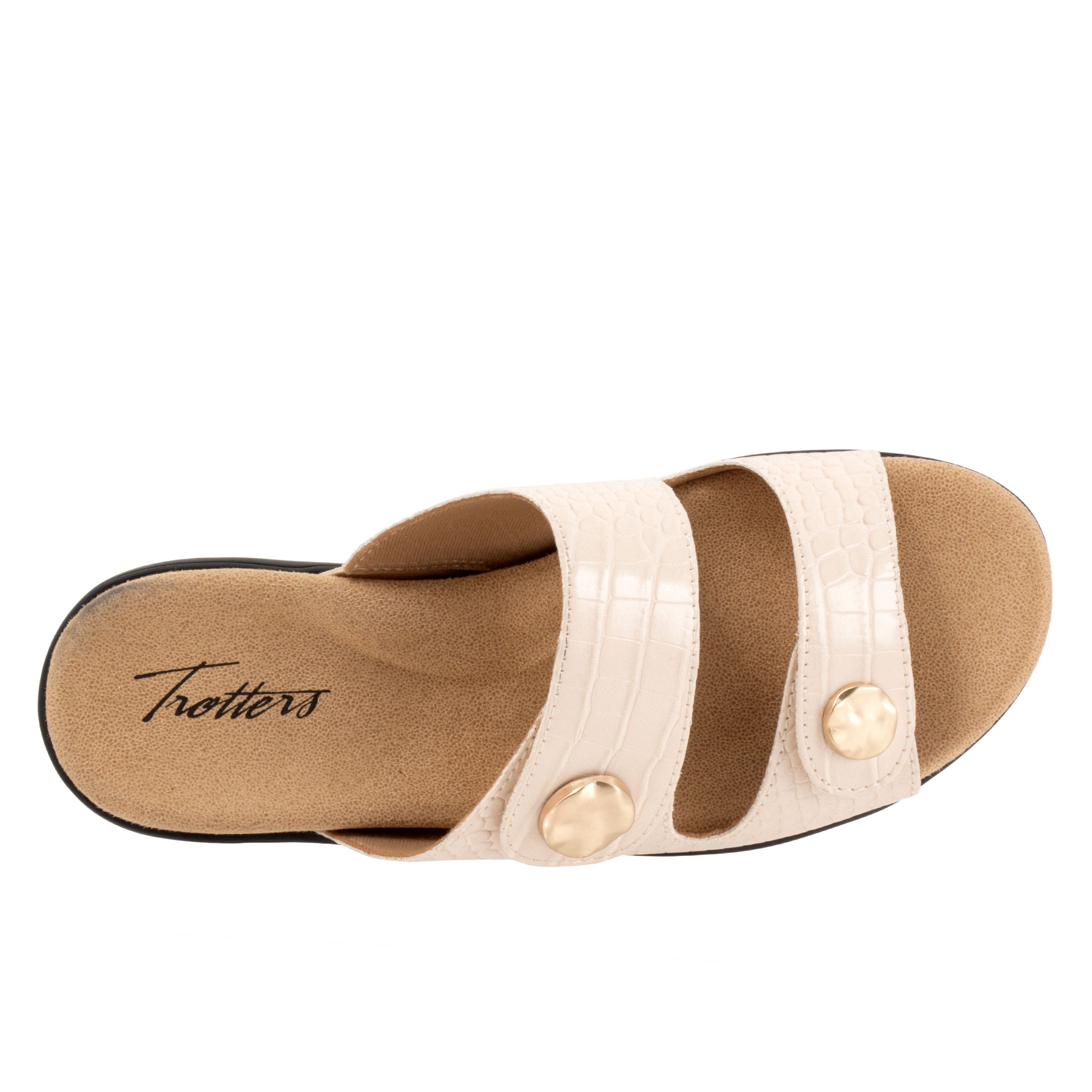 Ruthie Croco Sandal, IVORY, alternate image number 3