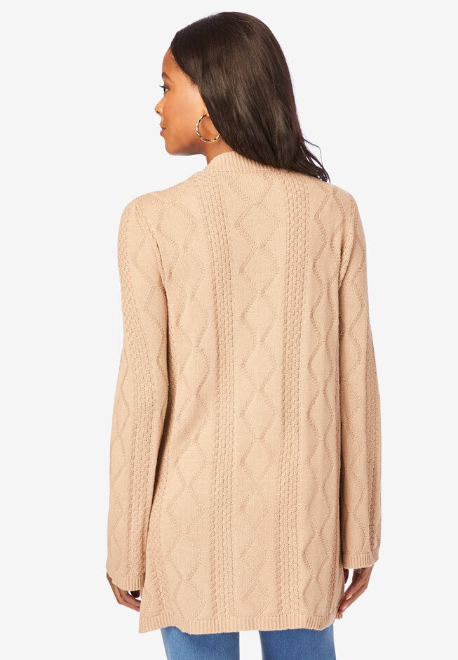 Diamond Stitch V-Neck Sweater, , on-hover image number null