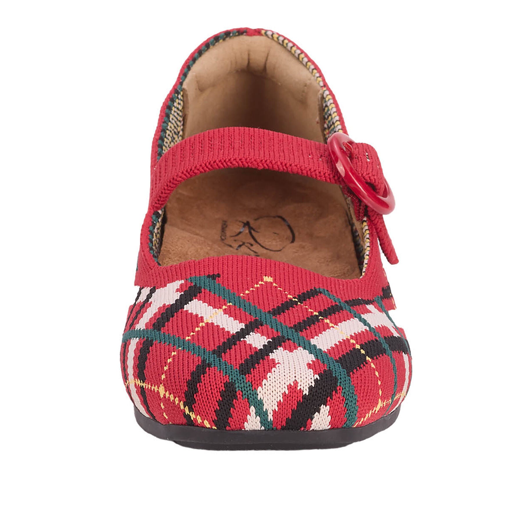 Naomi Mary Jane Stretch Flat, TARTAN PLAID, alternate image number 4