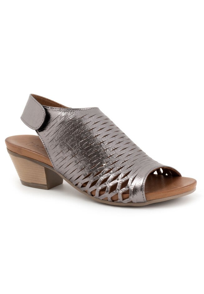 Lacey Sling Back Heel, PEWTER, hi-res image number 0