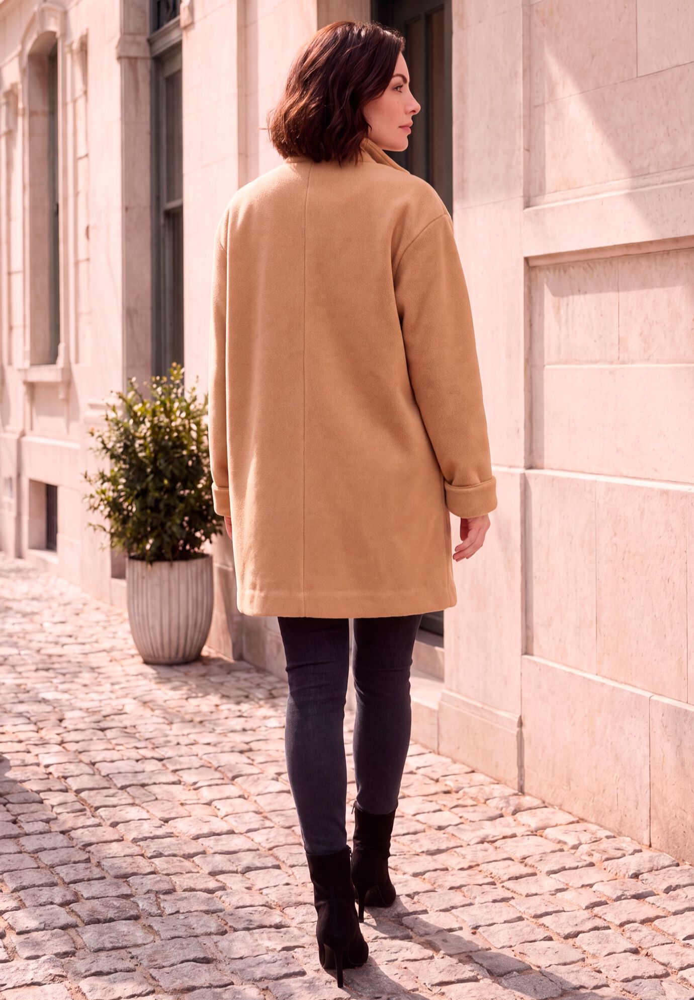 Plus Size Fleece Driving Coat, , alternate image number 2