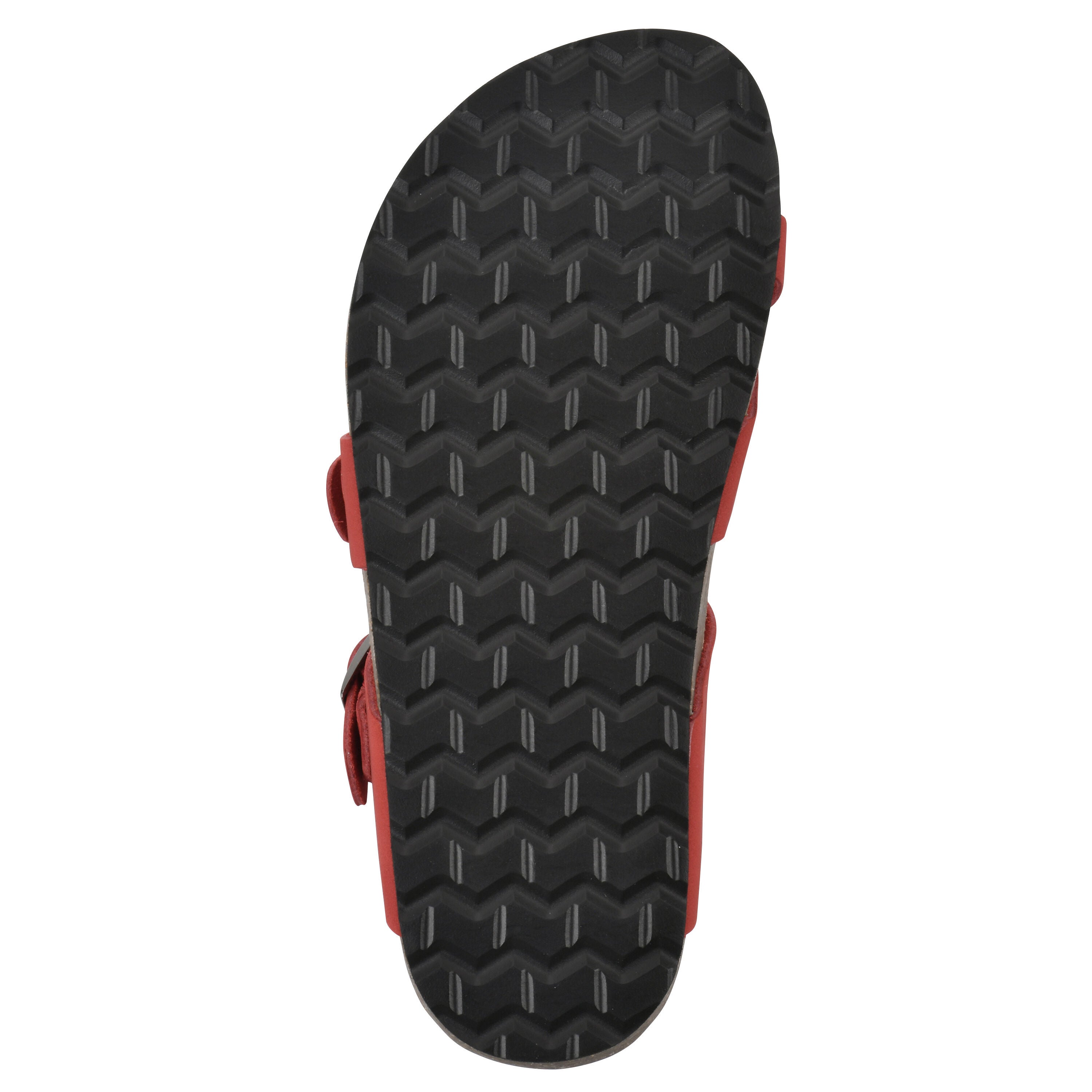 Gracie Footbed Sandal, RED LEATHER, alternate image number 5