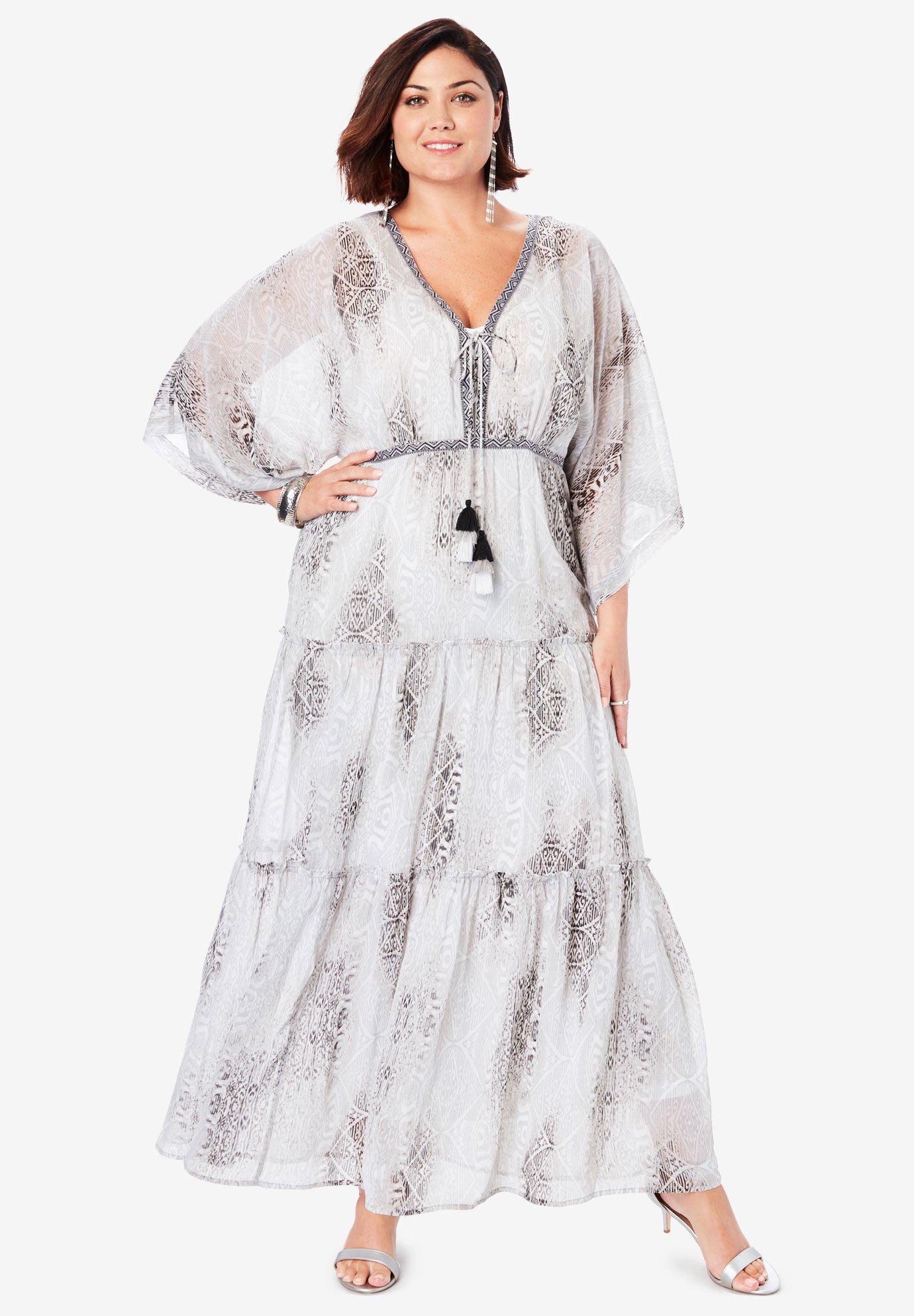 Roamans white dresses clearance