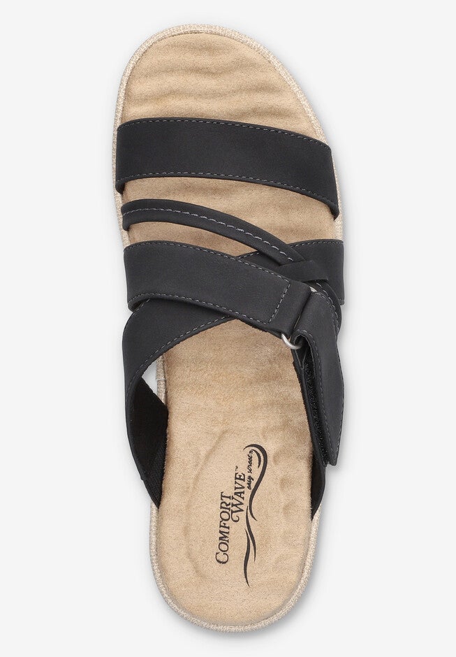 Paola Comfort Platform Sandal, BLACK, alternate image number 6