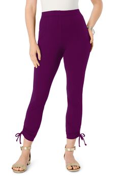 Side Tie Ruched Capri