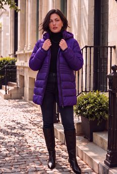Plus Size Longer Lightweight Quilted Jacket
