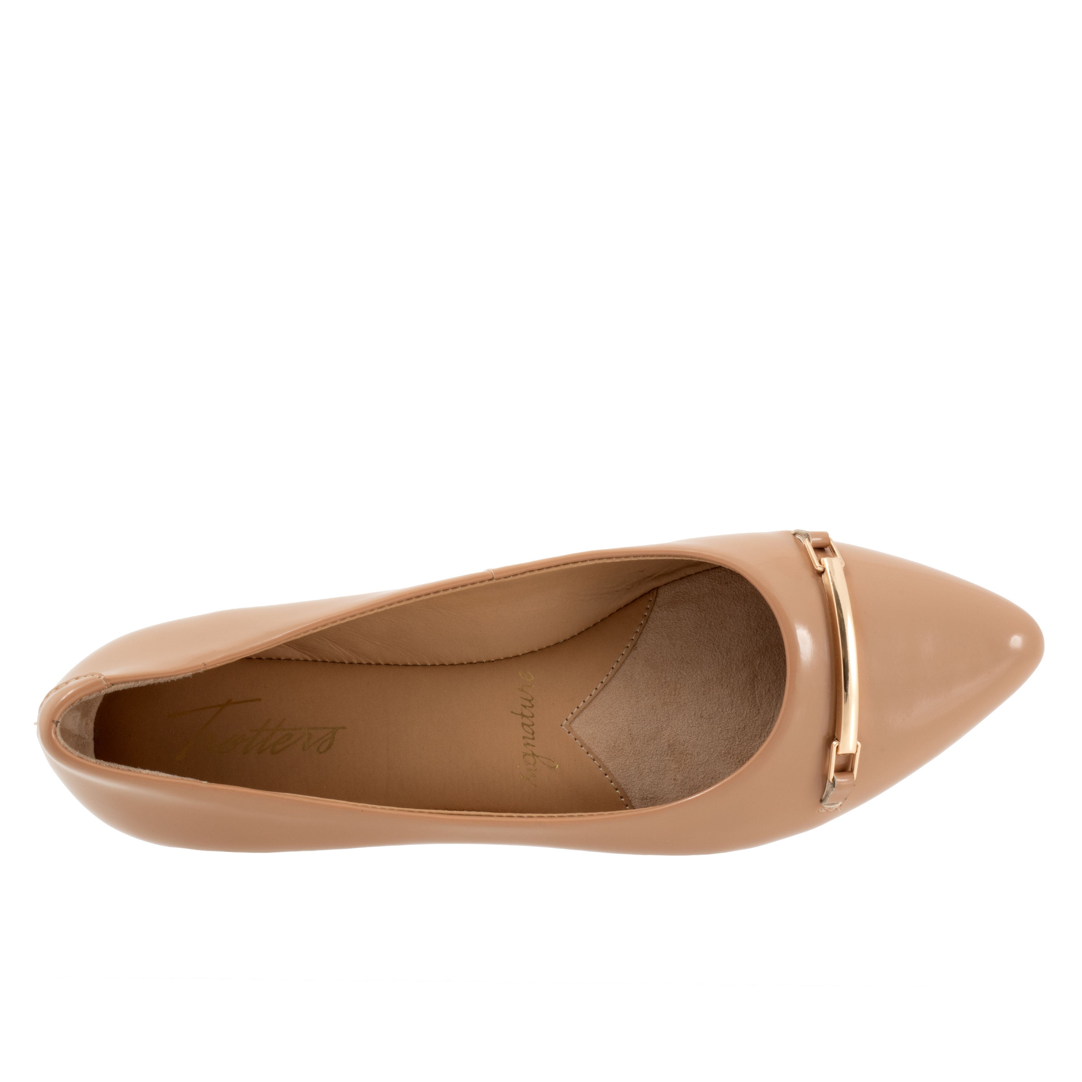 Everly Flat, DARK BEIGE PATENT, alternate image number 3