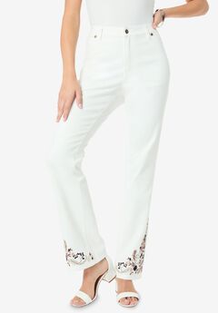 Embroidered Bootcut Jean