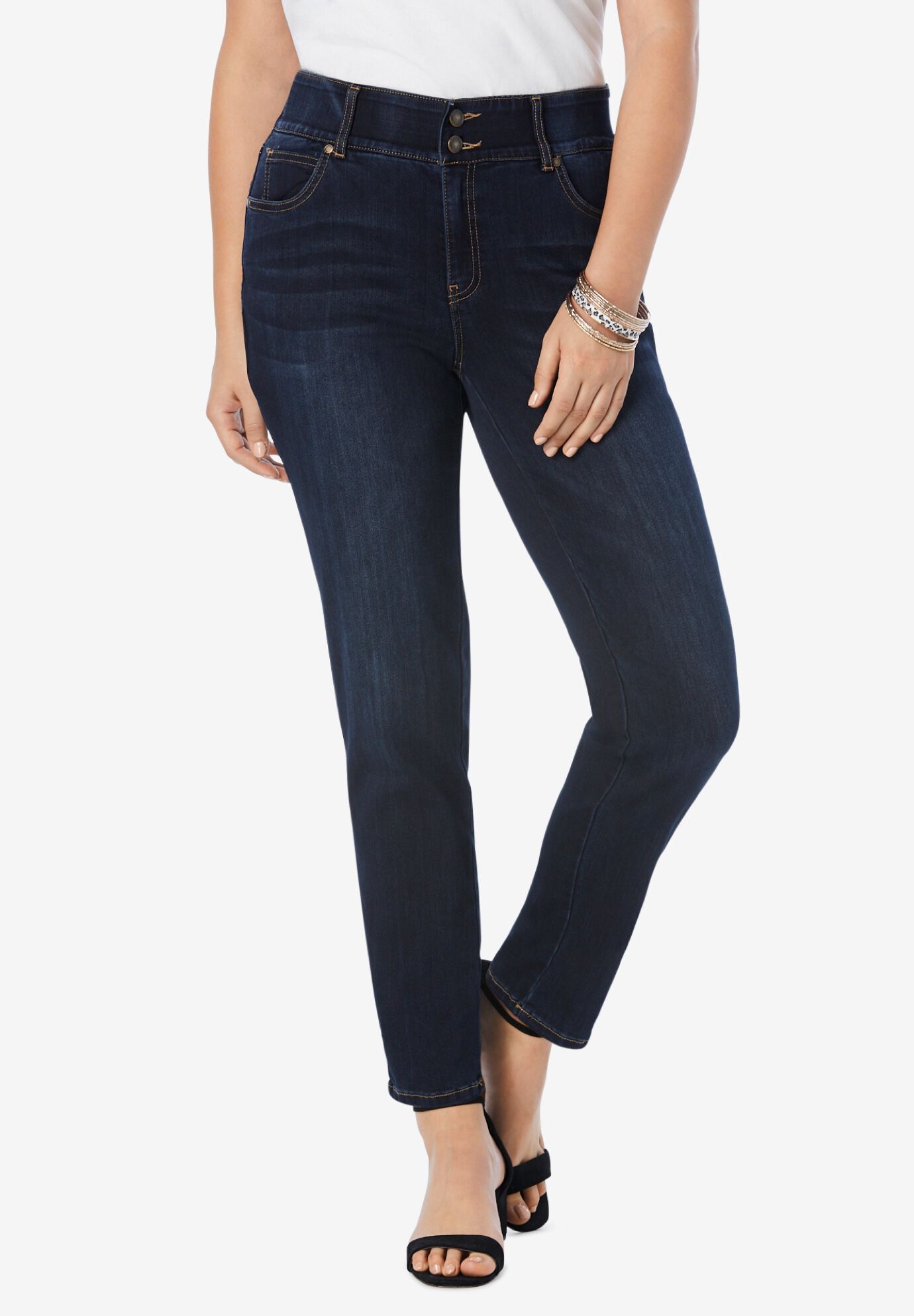 straight leg jeans for curves