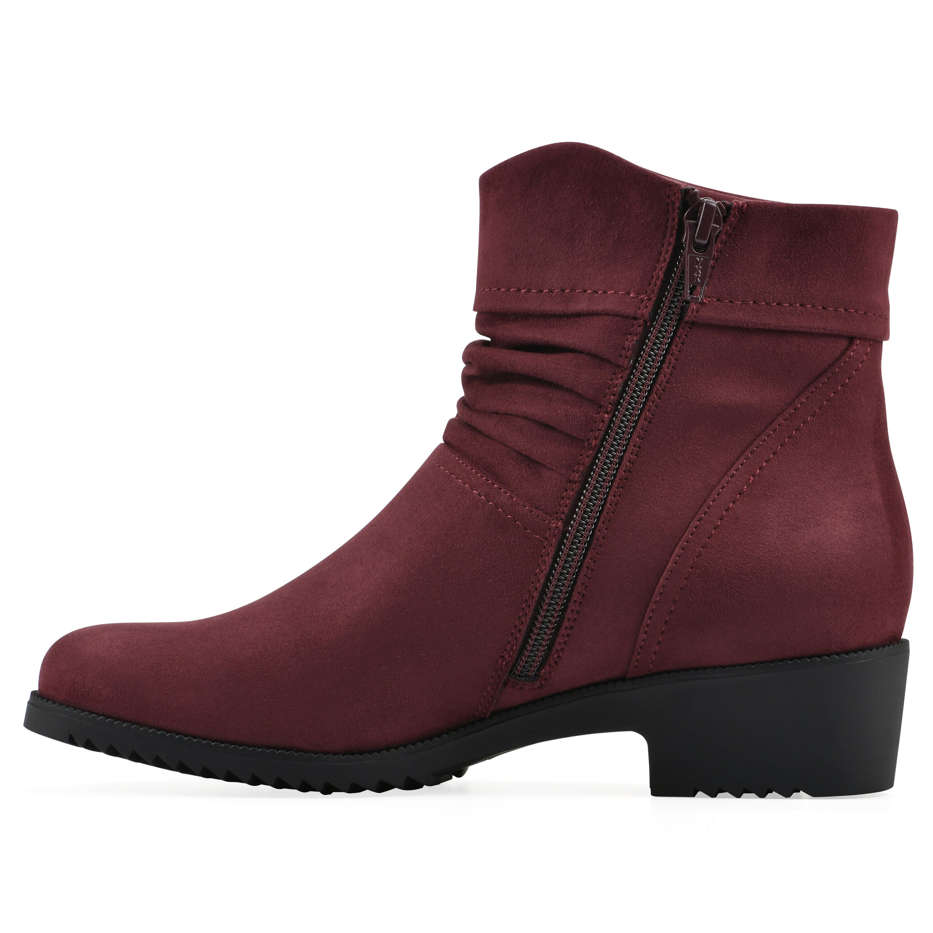 Durbon Ankle Boot, BURGUNDY FABRIC, alternate image number 3