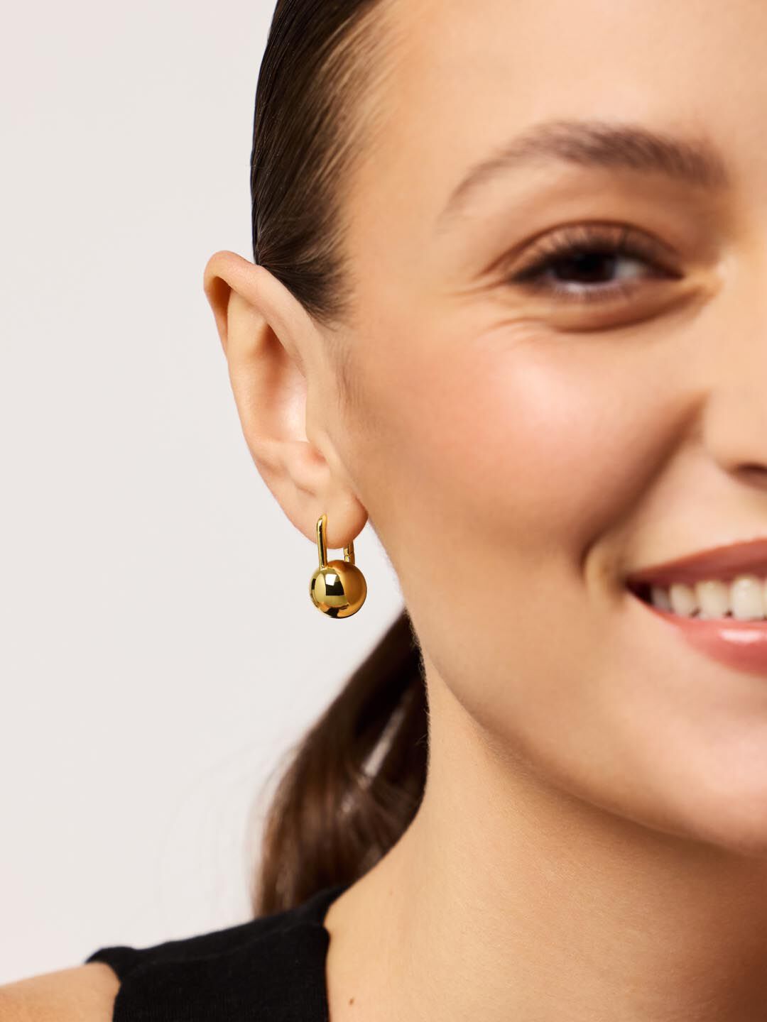 Perry Statement Earrings, GOLD, alternate image number 3