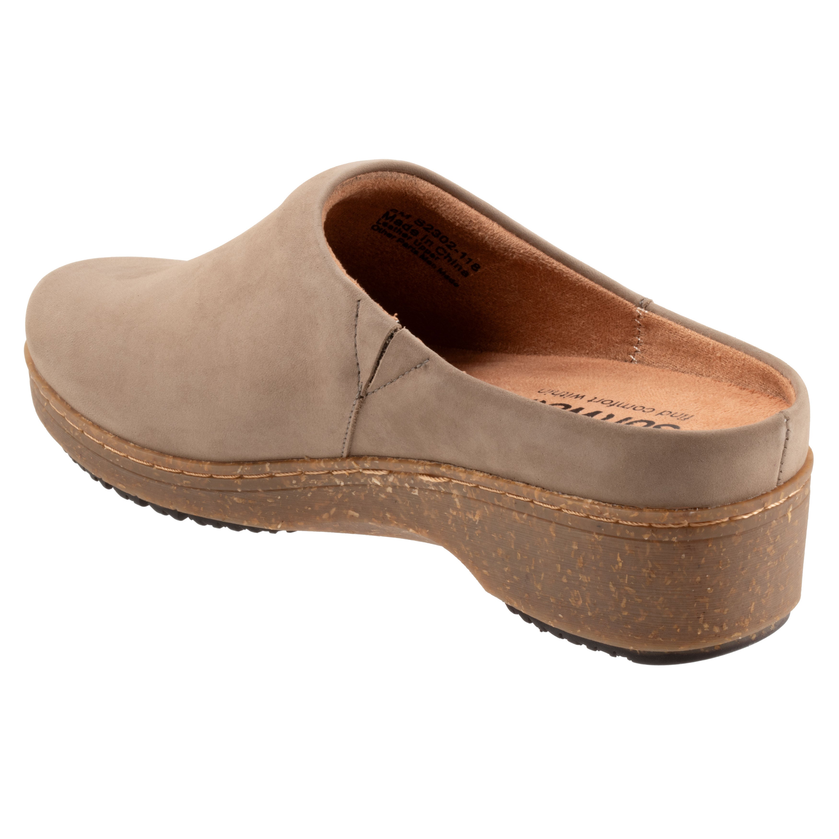Arvada Clog, TAUPE NUBUCK, on-hover image number 1