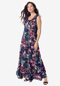 Sleeveless Crinkle Dress