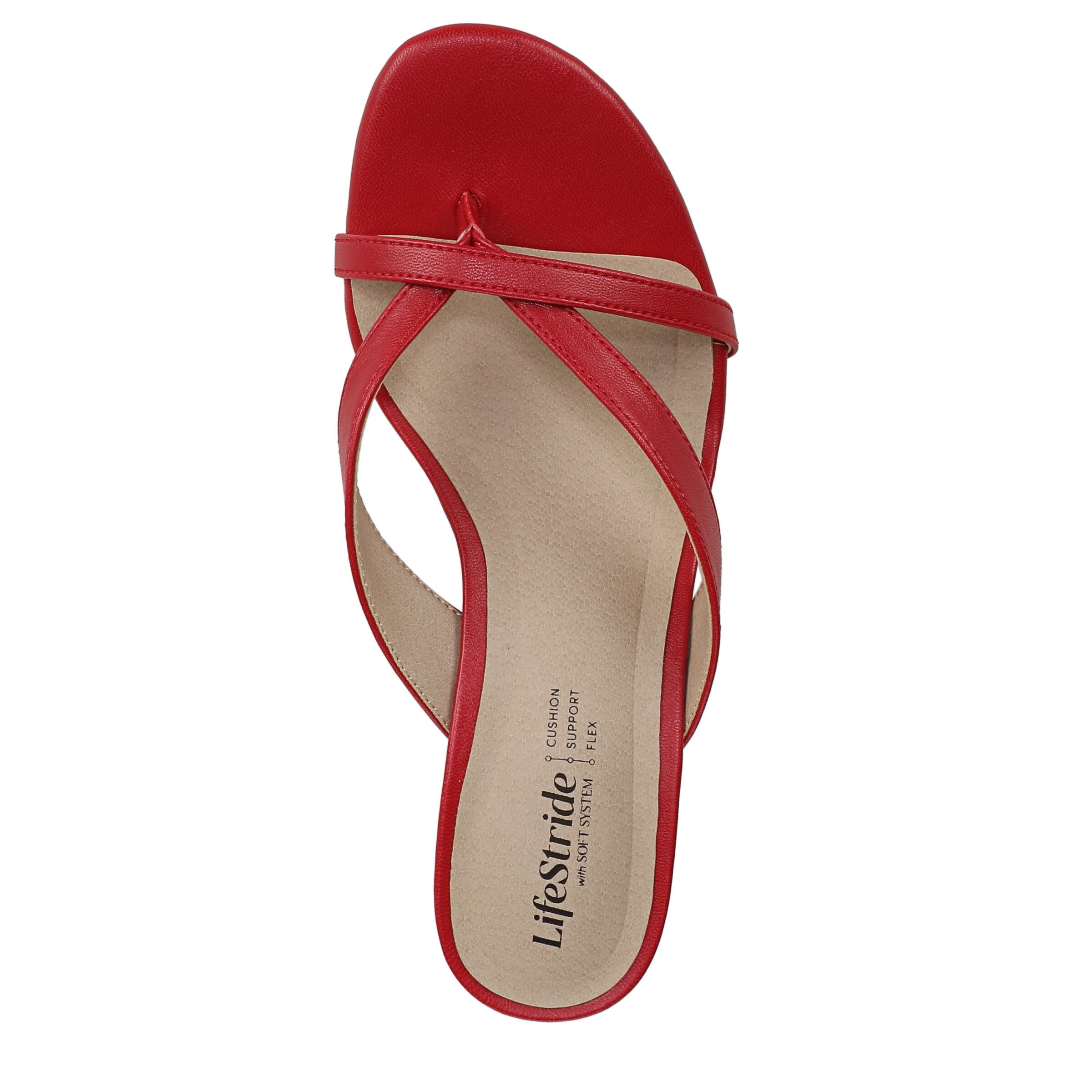 Navine Thong Sandal, FIRE RED, alternate image number 6