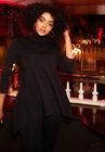 Sequin Mockneck Top, BLACK FALLING SEQUIN, hi-res image number null