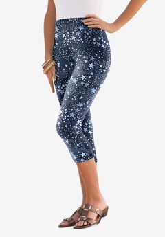 Plus Size Spandex Capri Leggings