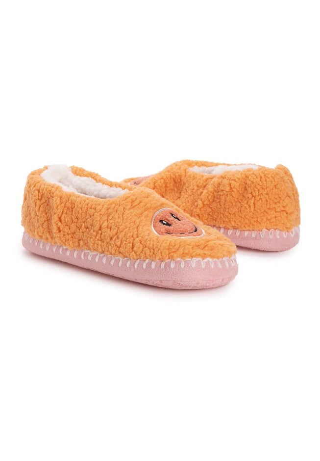 Women'S Sherpa Smiley Ballerina Slipper, , alternate image number null