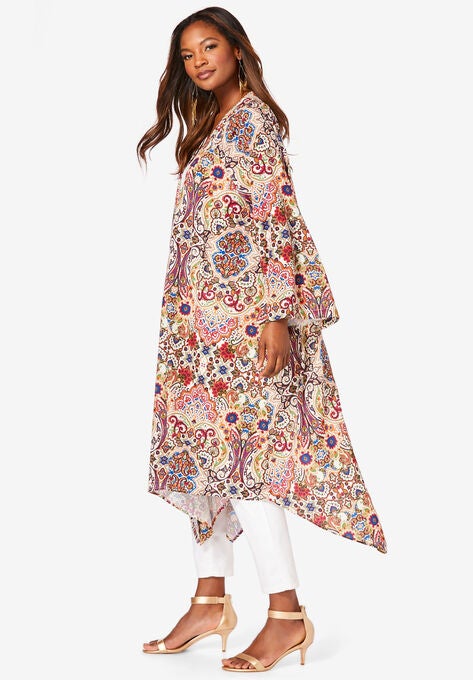 Hanky-Hem Kimono, , alternate image number null