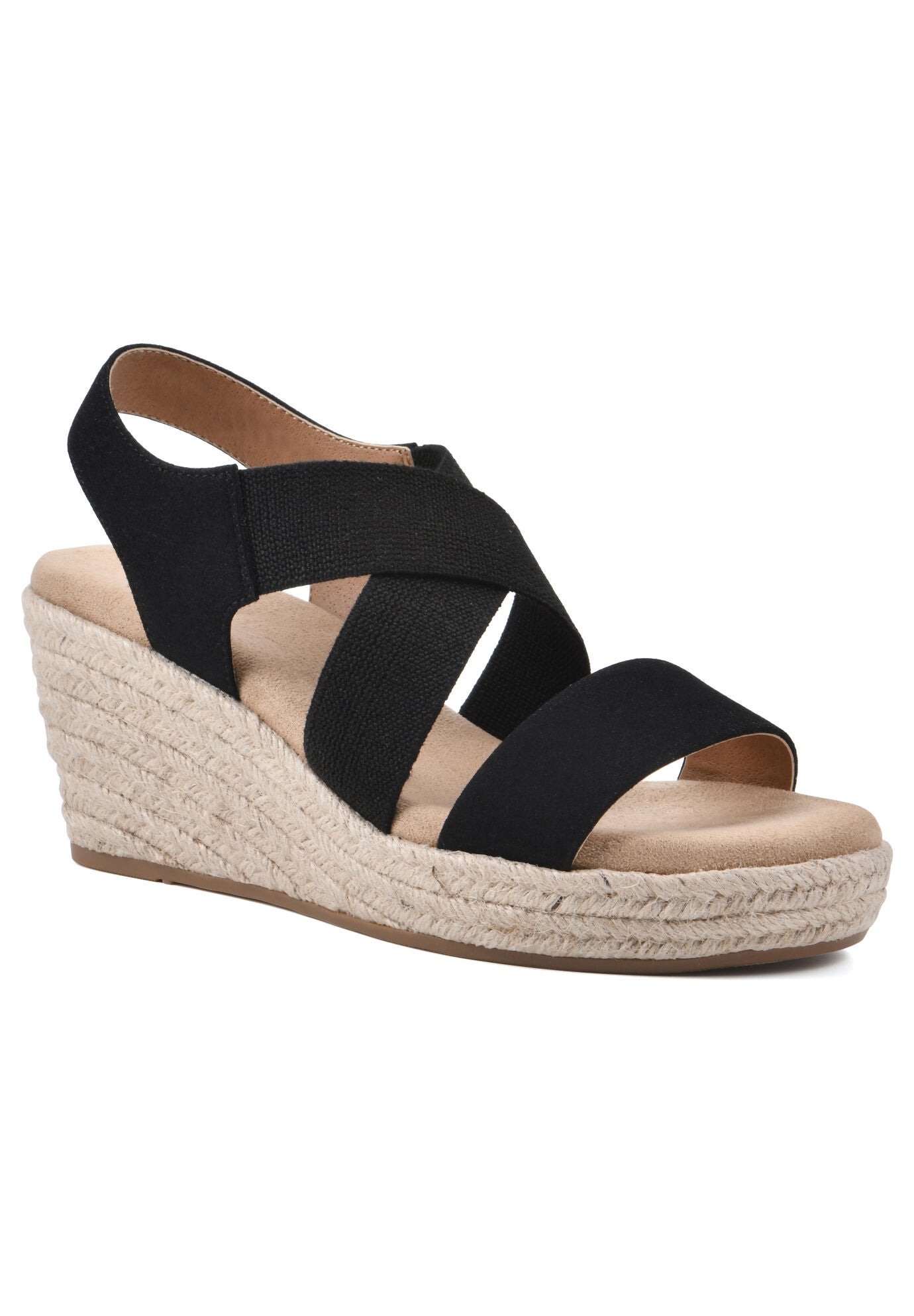 Yanda Dressy Sandal, BLACK FABRIC, hi-res image number 0