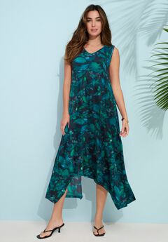 Plus Size V Neck Summer Dresses