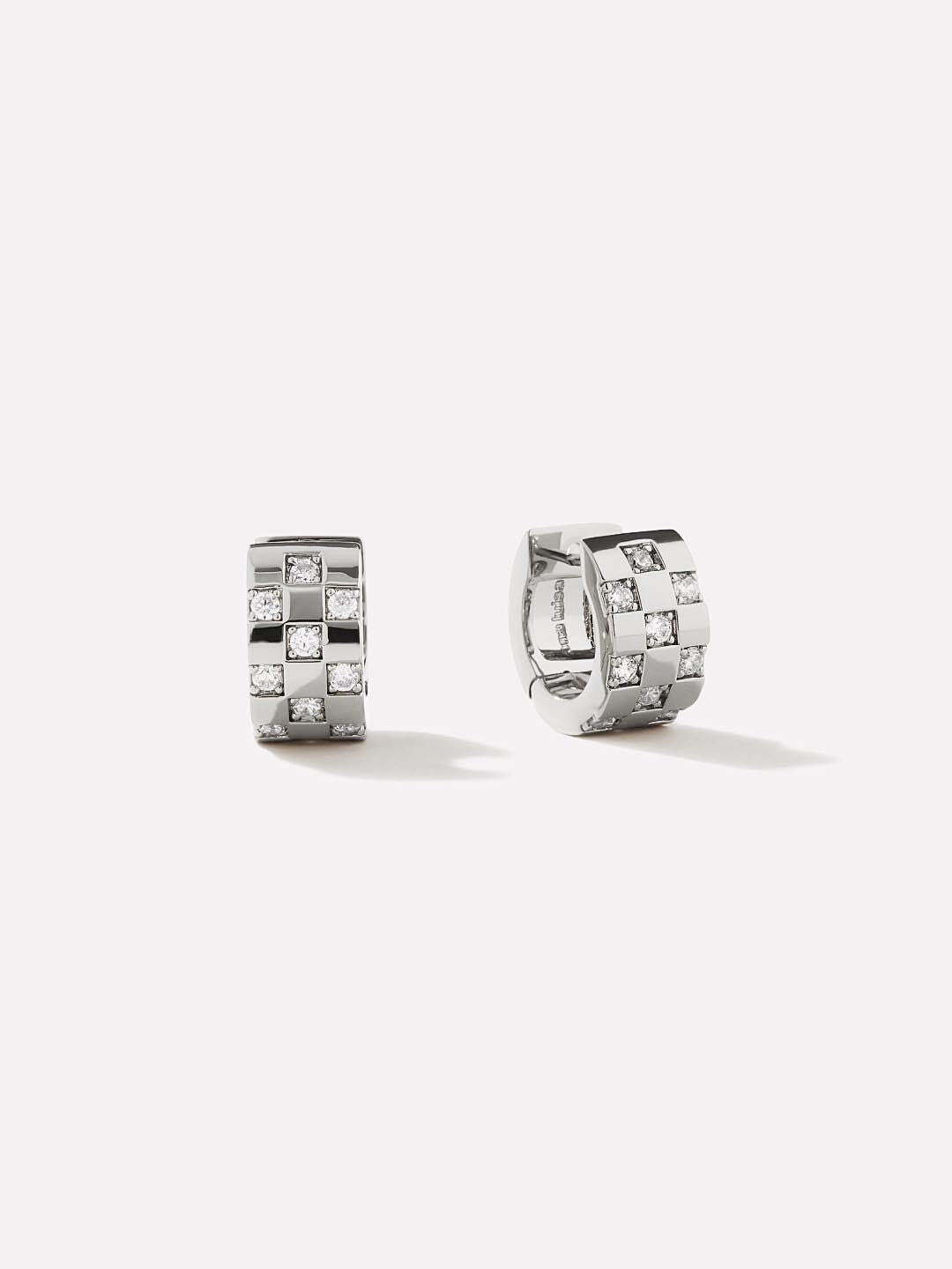 Small Hoop Earrings - Eden, SILVER, hi-res image number 0