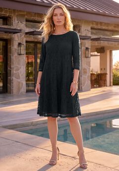 Plus Size Black Midi Dresses