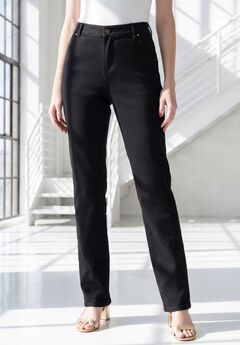 Plus Size 360º Stretch 5-Pocket Straight Leg Jean