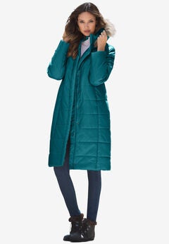 Mid Length Quilted Puffer Jacket