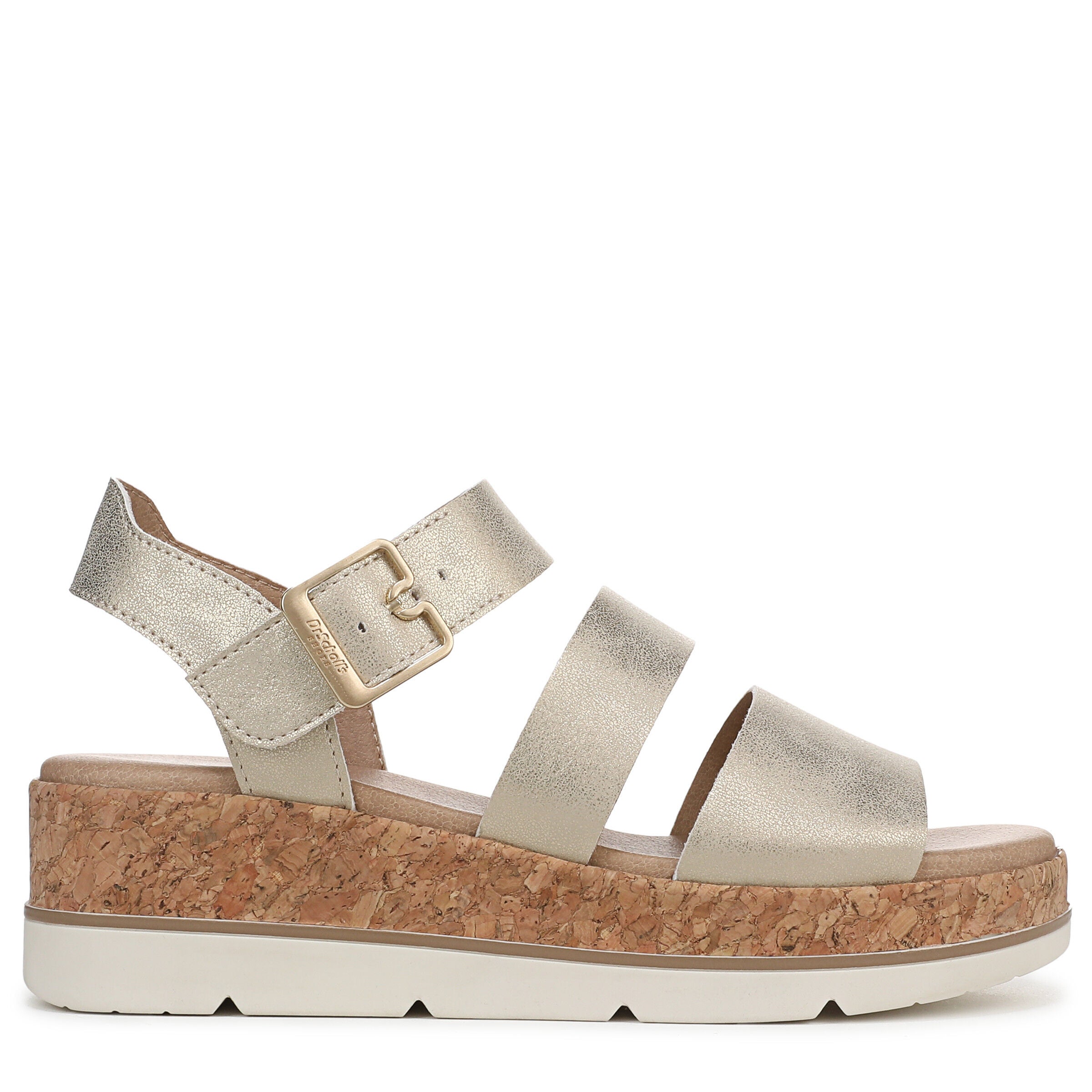 Once Twice Platform Sandal, GOLD, alternate image number 3