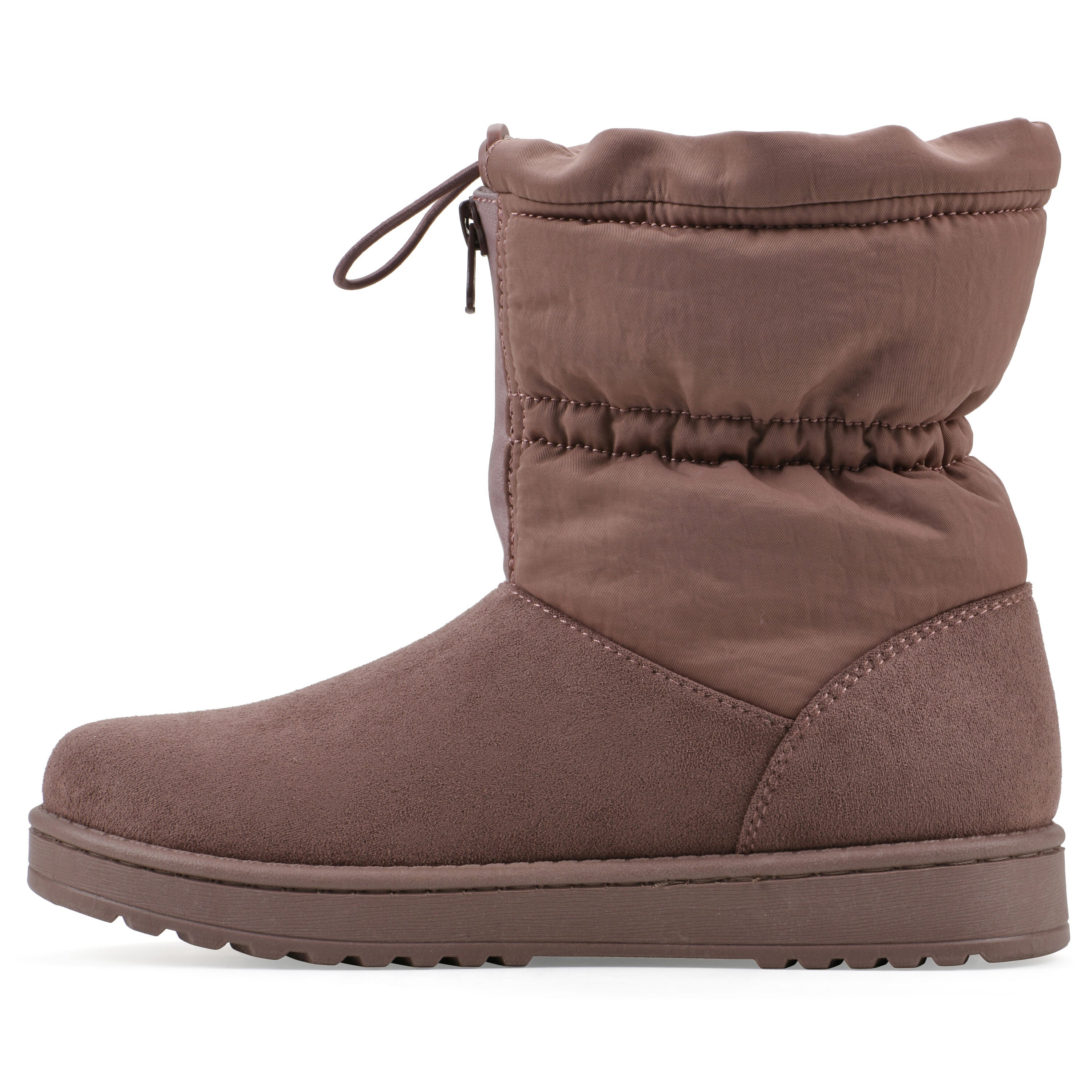 Issy Faux Fur-Lined Bootie, ROSEWOOD FABRIC, alternate image number 3