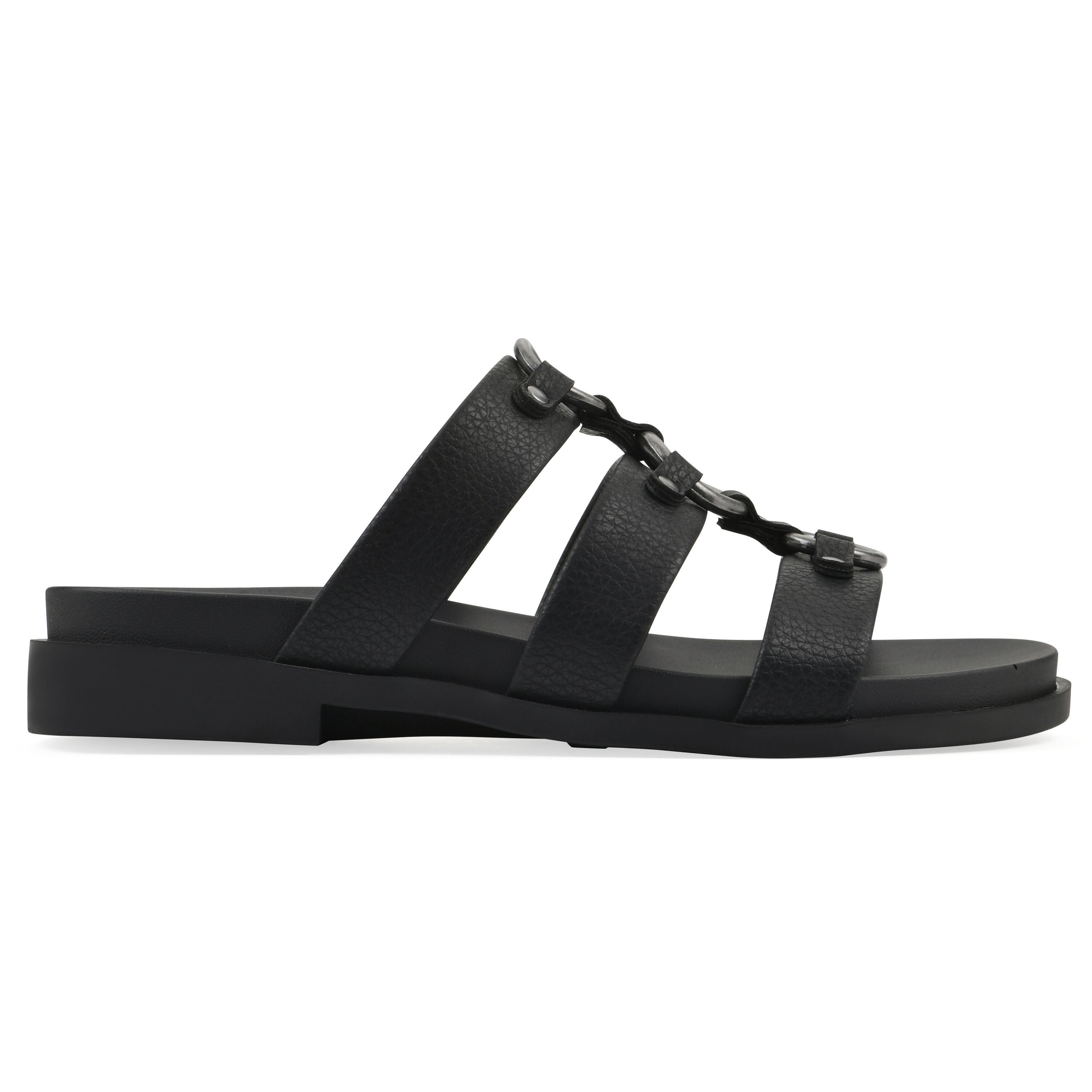 Koala Slip On Sandal, BLACK SMOOTH, alternate image number 2