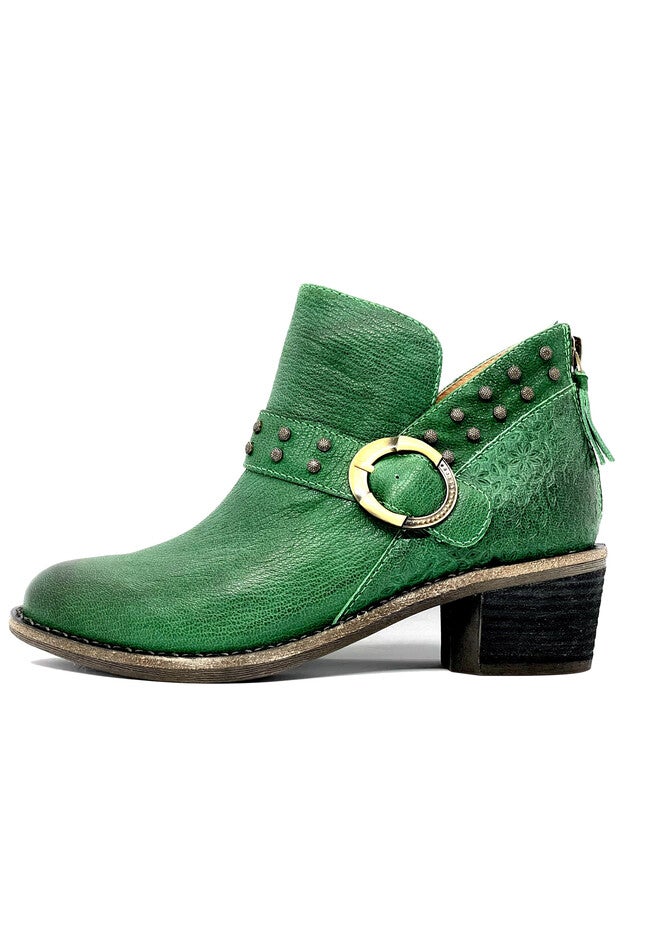 Melania Bootie, DARK GREEN, hi-res image number null