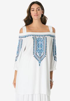 Off-The-Shoulder Embroidered Top