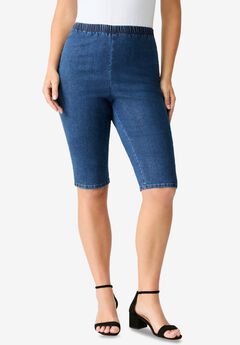 Plus Size Comfort Stretch Bermuda Jean Short