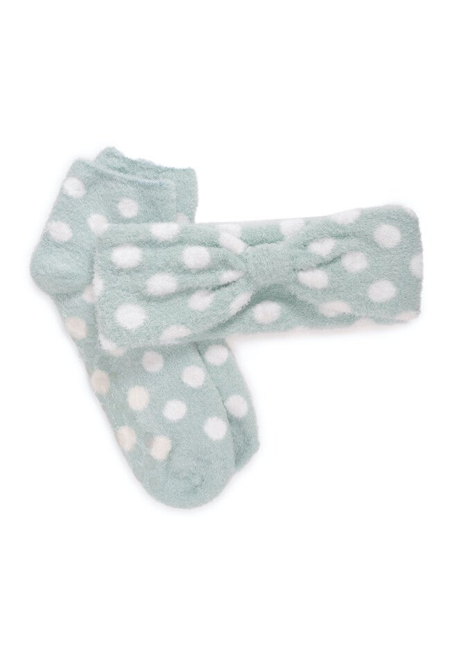 Aloe Infused Sock And Headband Set, MINT, hi-res image number null
