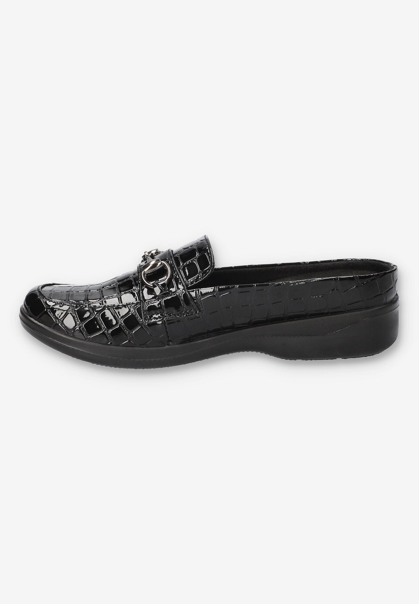 Nell Comfort Mule, BLACK CROCO, alternate image number 4