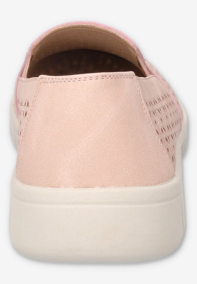 Mosaic Slip-Resistant Sneaker, BLUSH, alternate image number 3