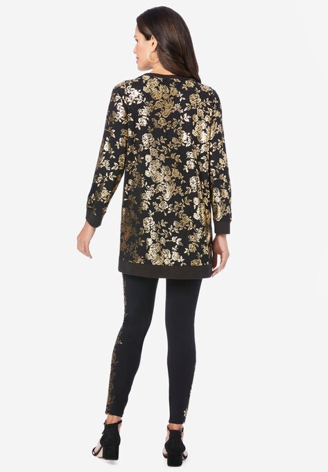 Foil Tunic & Legging Set, , on-hover image number null