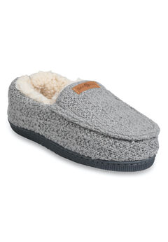 Textured Knit Mocassin Slipper Slippers