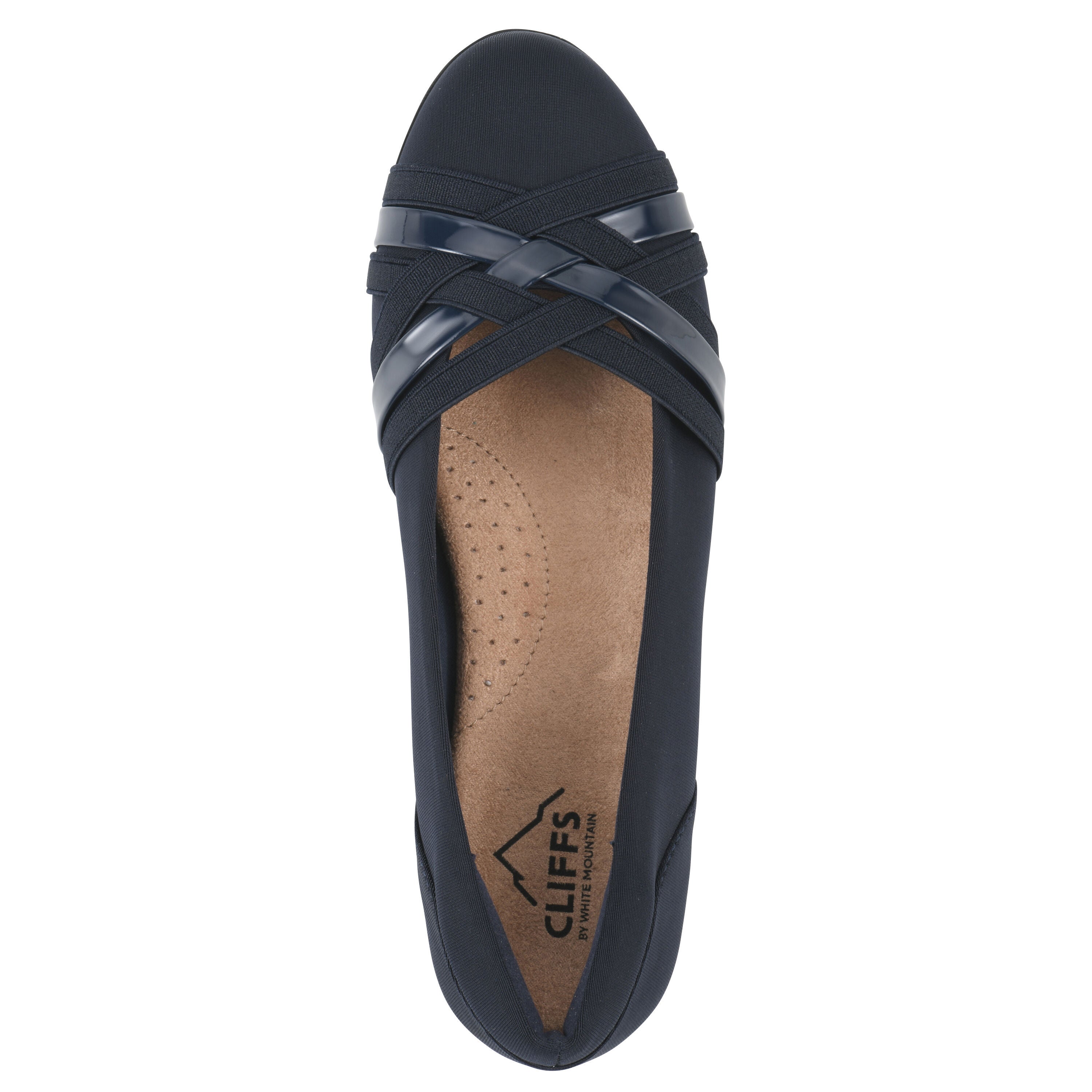 Chic Ballet Flat, NAVY NYLON, alternate image number 4