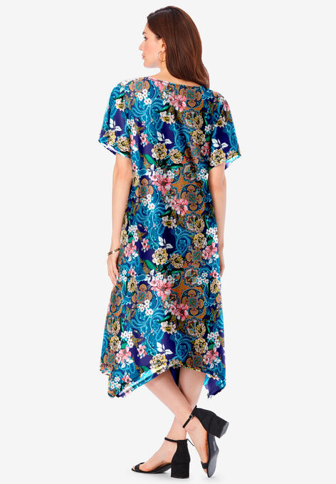 Reversible Drop Sleeve Swing Dress, , on-hover image number null