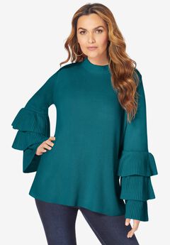 Tiered Sleeve Sweater
