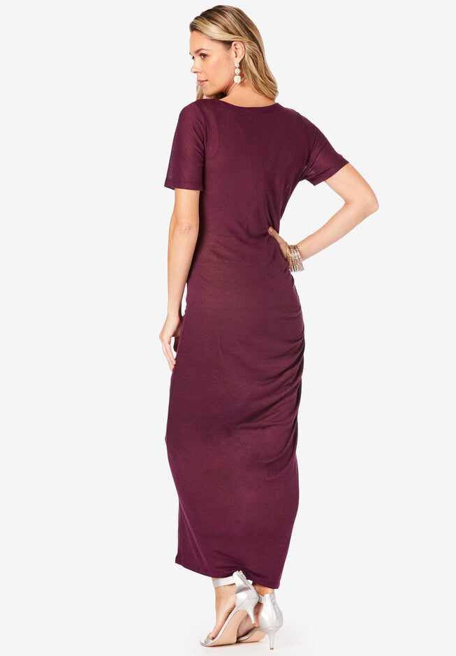 Supersoft Ruched Maxi Dress, , on-hover image number 1